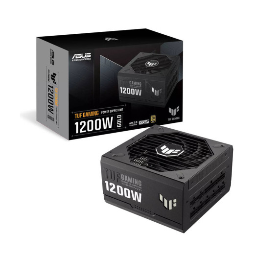 ASUS TUF Gaming 1200W Fully Modular Power Supply, 80 Plus Gold Certification, ATX12V, 135mm Axial Tech Fan Design, Protective PCB Coating, ATX 3.0 Compatible, Black | 90YE00S0-B0NA00